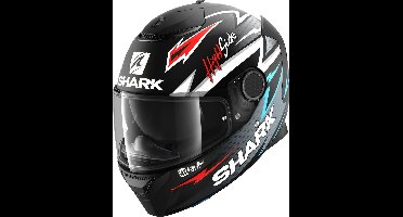 SHARK SPARTAN 1.2 ADRIAN PARASSOL Motorhelm integraalhelm Mat Zwart Zilver Rood - Maat XS