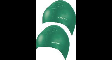 Beco badmuts voor volwassenen - 2x stuks - donkergroen - latex - voor intensief gebruik