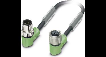 Phoenix Contact 1539460 Sensor/actuator connector, geassembleerd M12 Aantal polen: 4 Stekker, haaks, Bus, haaks 15.00 m