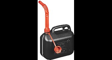 Pro Plus jerrycan - 5 liter - benzinetank - zwart - voor benzine/diesel - kunststof