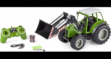 Carson Modellsport 907347 RC Traktor mit Frontlader 1:16 RC functiemodel Elektro Landbouwvoertuig Incl. accu, oplader e