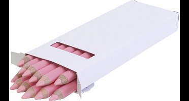 Edu Jumbo Kleurpotlood, dikte 10 mm, vulling 6,25 mm, roze, 12 stuk