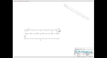 GB Bladscharnier duimgeheng       700mm 45x6  424130