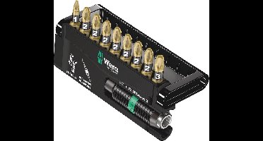 Wera Bit-Check 10 PZ BiTorsion 2 05347153001 Bitset 10-delig Kruiskop Pozidriv Bitset