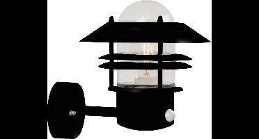 Nordlux Blokhus-wandlamp-Up-Sensor-E27-zwart