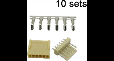 KF2510-6P 6pin Connector set recht 10 sets