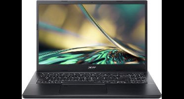 Acer Aspire 7 A715-76G-53FN Intel® Core™ i5 i5-12450H Laptop 39,6 cm (15.6") Full HD 16 GB DDR4-SDRAM 512 GB SSD NVIDIA GeForce RTX 2050 Wi-Fi 6E (802.11ax) Windows 11 Home Zwart