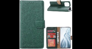 LuxeBass Hoesje geschikt voor RealMe C11 Boekhoesje Groen gsm hoesje - telefoonhoes - telefoonhoesjes