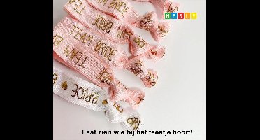 New Age Devi - Bride to be Armbanden  - 9 stuks voor Vrijgezellenfeest  - 8x Team Bride  - 1x Bride Armband  - Bachelorette Party  - Bruiloft