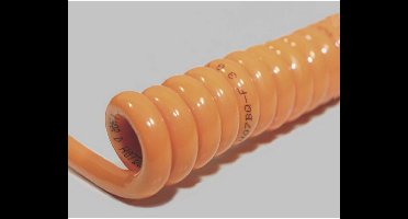 BKL Electronic 1506102 Spiraalkabel H05BQ-F 1200 mm / 4800 mm 4 G 0.75 mm² Oranje 1 stuk(s)