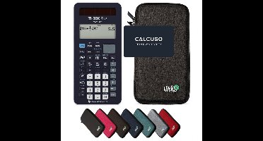 TI-30X Plus MathPrint incl. WYNGS Beschermhoes Donkergrijs - Wetenschappelijke Rekenmachine - Basis Pakket