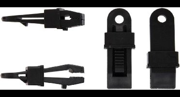ProPlus Tenttapijtclips - Klem Model - Versterkte Grip - 83 x 32 x 21 mm - 4 stuks