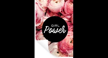 Muurstickers - Sticker Folie - Spreuken - 'Girl power' - Quotes - 20x30 cm - Plakfolie - Muurstickers Kinderkamer - Zelfklevend Behang - Zelfklevend behangpapier - Stickerfolie