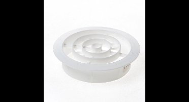 Nedco Ventilatierooster kunststof wit rond 10cm 514100 (Prijs per stuk)