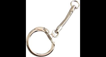 Vaessen Creative sleutelhanger - 63mm - 50st - zilver