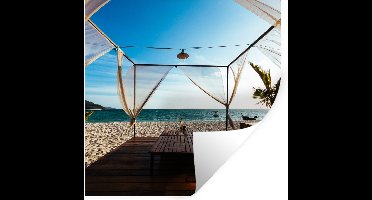 Muurstickers - Sticker Folie - Strand - Lucht - Zee - 30x30 cm - Plakfolie - Muurstickers Kinderkamer - Zelfklevend Behang - Zelfklevend behangpapier - Stickerfolie