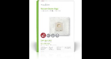 Nedis Stofzuigerzak - 12 Stuks - Synthetisch - Meest verkocht voor: Philips / Electrolux - Wit