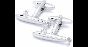 Manchetknopen - Onderzeeboot Gedetailleerd Zilverkleurig