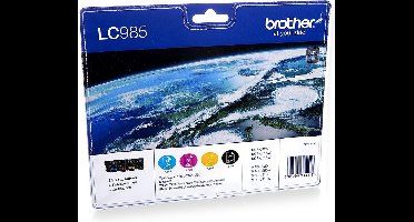 Brother LC-985VALBP - Inktcartridge  / Zwart / Geel / Cyaan / Magenta