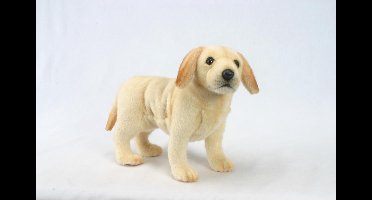 Hansa Pluche Labrador pup - blond - 35 cm - knuffel hond - huisdieren hondenknuffel