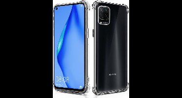 Hoesje Geschikt voor Huawei P40 Lite Schokbestendig siliconen Hoesje Transparant