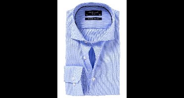 Michaelis slim fit overhemd - Oxford - lichtblauw - Strijkvrij - Boordmaat: 38