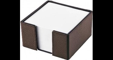 Leren Notitieblokhouder Donkerbruin