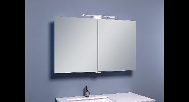 Xellanz Bright Lucia luxe spiegelkast 100x60cm met LED verlichting aluminium