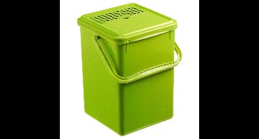 ROTHO organische compostbak 8,0 liter limoengroen (met actieve-koolstoffilter) | Composter voor meer duurzaamheid in het huishouden