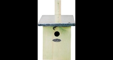 Esschert Design koolmees nestkast - Vogelhuisje - Grijs - 1 st