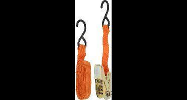 Fx Tools Spanband Met Ratel 25 Mm 4,5 Meter 500 Kg Oranje