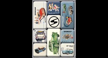 Nostalgic Art Magneet Set Trabant