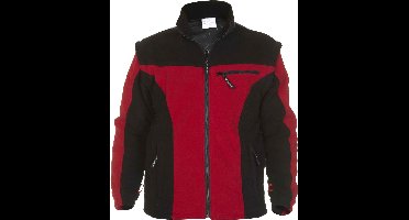 Hydrowear Fleecevest - Keulen Zwart/rood Mt L