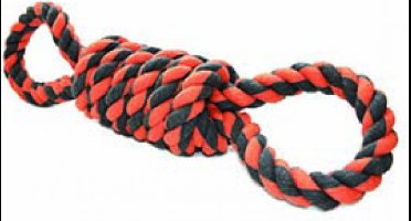 Happy Pet Nuts For Knots Extreme Spoel 8 Vorm Tugger Grijs / Oranje 55X11X11 CM