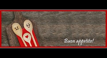 MD Entree - Keukenloper - Vloerkleed - Machinewasbaar - Cook&Wash - Wooden Spoons - 50 x 150 cm