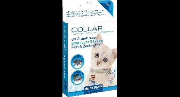 The Pet Doctor - Vlo en teek Stop Halsband Kat - Katten - Dierenverzorging - Handige halsband van 74 cm met fysisch-mechanische werking tegen vlooien, teken en mijten