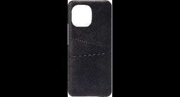 Shop4 - Geschikt voor Xiaomi Mi 11 Lite Hoesje - Harde Back Case Cabello met Pasjeshouder Zwart