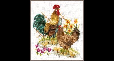 Telpakket kit Kippenfamilie - Vervaco - PN-0156469