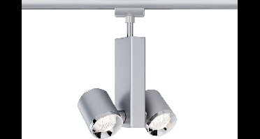 URail Systems Spot TecLED II 2x6,5W chroom mat/chroom 230V metaal 95207
