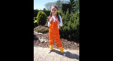 Party Tuinbroek Oranje Kinderen Premium - Maat 116