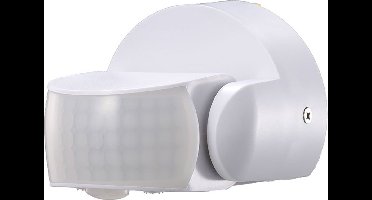 Bewegingssensor - Nirano Ubim - Opbouw Rond - Mat Wit - Kunststof - 180°