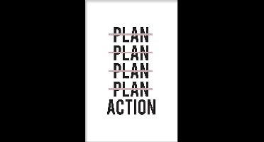 Walljar - Action - Muurdecoratie - Poster
