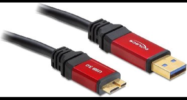 Delock - USB 3.0 Micro Kabel - Zwart - 1 meter