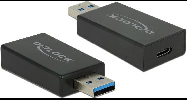 USB-A naar USB-C adapter - USB3.1 Gen 2 - tot 1,5A / zwart