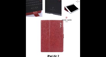 Pierre Cardin Apple Rood Book Case hoesje iPad Air 2 - Smart Case - Tablethoes