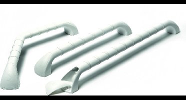 Wandbeugel met antislip -wit - gebogen - 40 cm