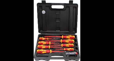 CCLIFE - 9-Delig - Vde Swivel Schroevendraaier Set - Elektriciens Schroevendraaiers en Tangen Set - 9 Elektrische Schroevendraaier Set - Schroevendraaiers & Dopsleutels Schroevendraaier Sets