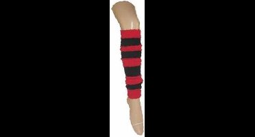 Beenwarmers zwart - rood