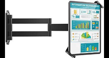 Tablet Wandmontage - Geschikt voor 7 tot 11 Inch Tablets - Verstelbare Armada met Antidiefstalsysteem
