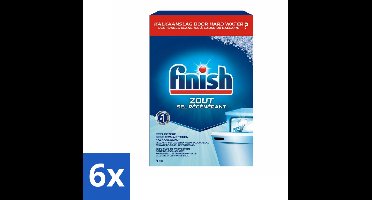6 x Finish Vaatwasmachine Zout 4 kg - Vaatwasmachine Zout - Kalk Verwijderaar - Vaatwasser Reiniging - Vaatwasser Onderhoud - Anti-kalk
